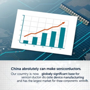 Graph showing growth of China's semiconductor industry